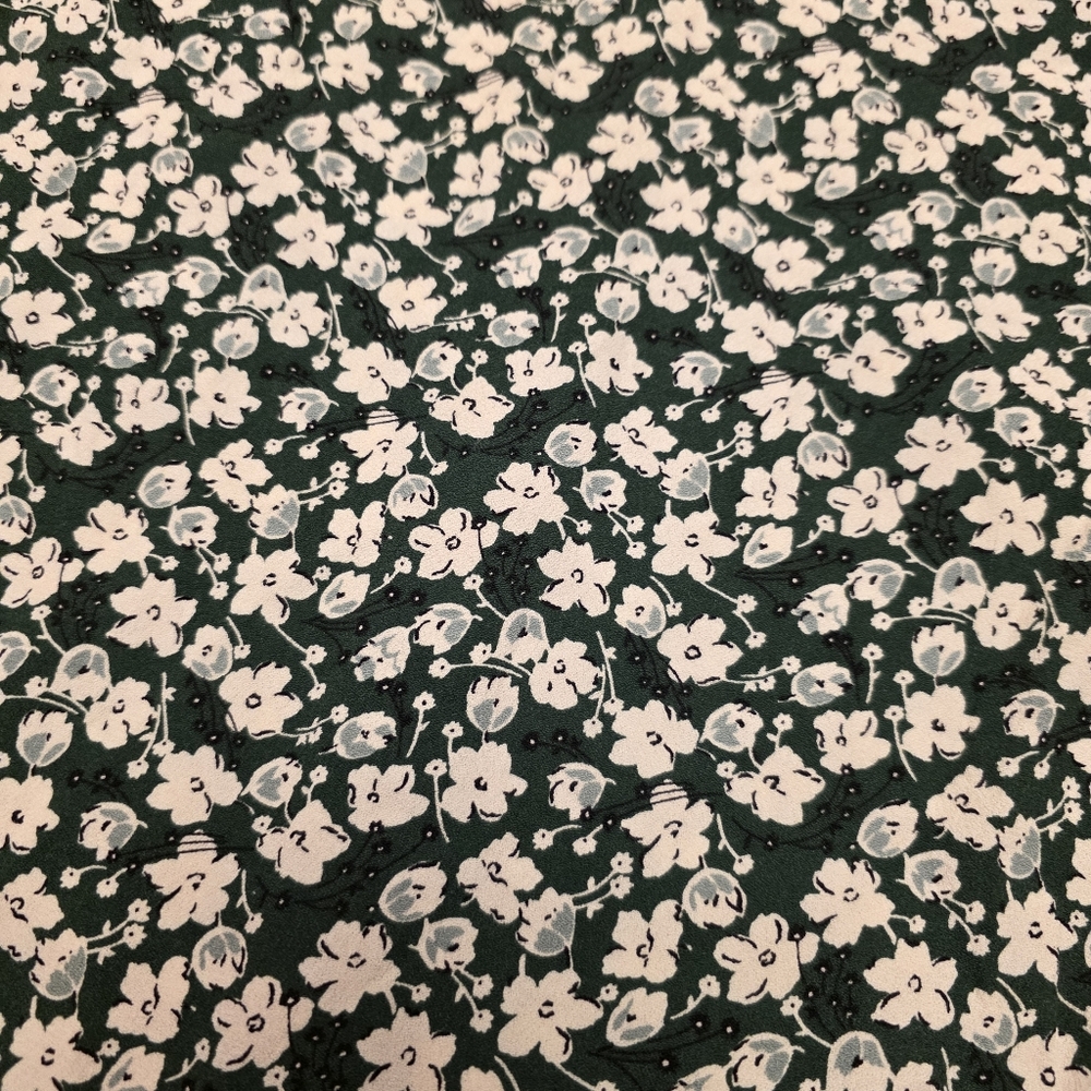 Reformation Floral Green Spaghetti Strap Dress Very Slim Fit L - Picture 13 of 14